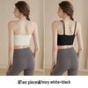 Women's Quick-Dry Shockproof Yoga Sports Bra with Thin Straps and Fixed Pads