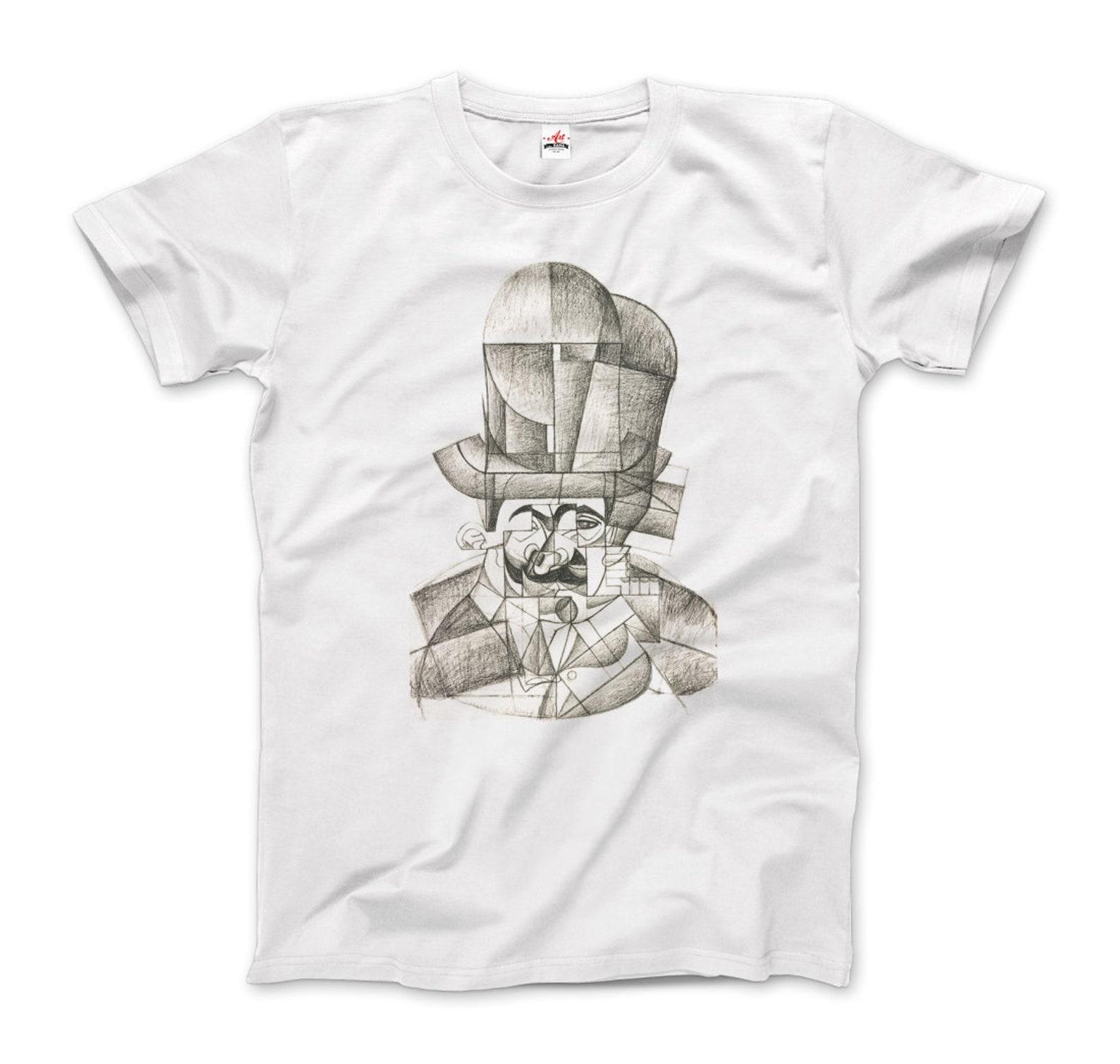 Juan Gris Man with Opera Hat 1912 Artwork T-Shirt S