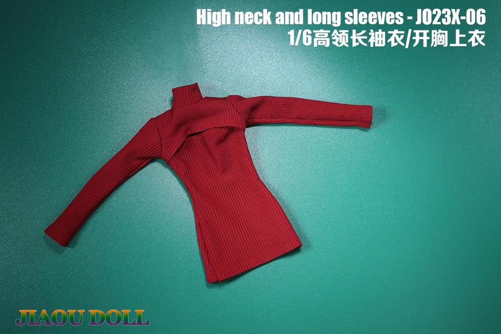 Spielzeug Hobby Maßstab Actionfigur Schöne Sexy Frau Büroangestellte OL Geeignet für TBLeague Körper Langärmeliges Kleid mit hohem Kragen und Pistolenholster-Aufhänger