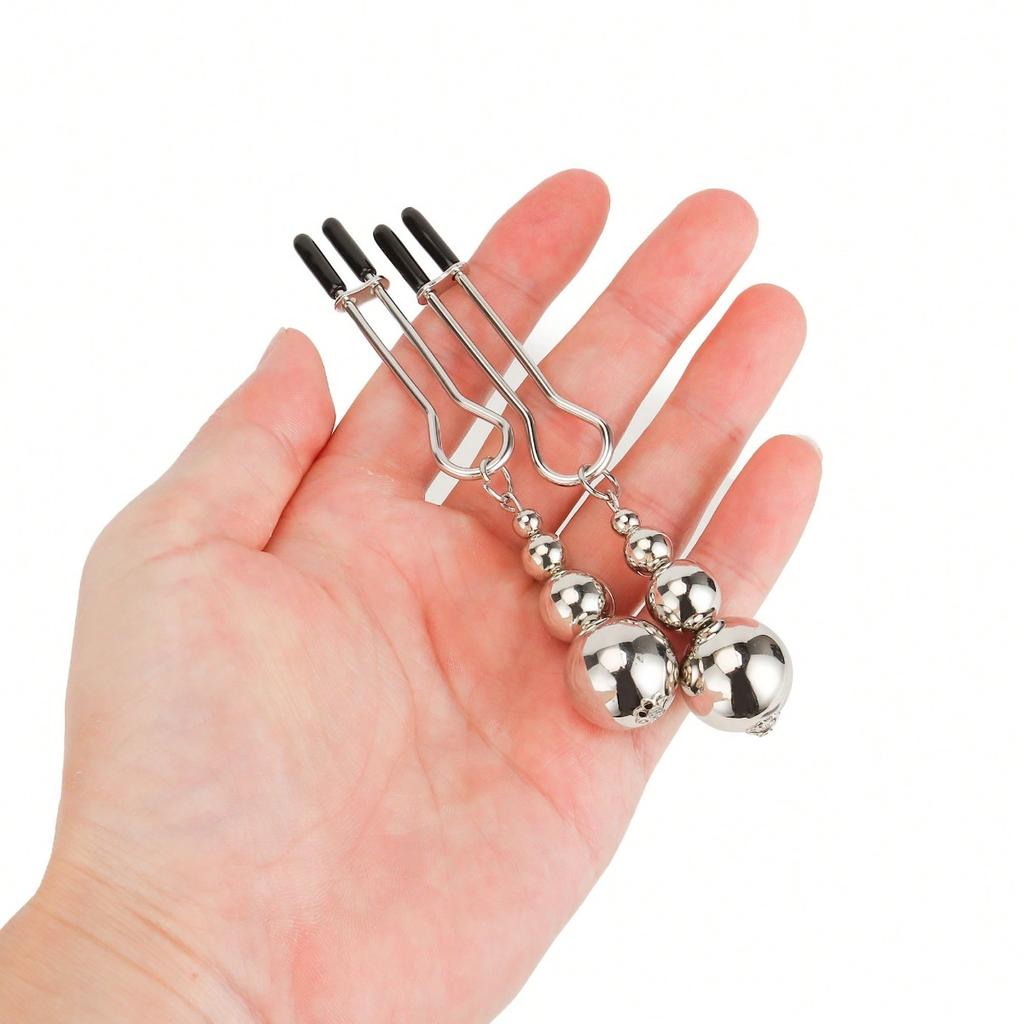 Heavy Weight Metal Nipple Clamps Labia Breast Clips BDSM Breast Bondage Restraint Stimulator Flirting Sex Tools for Women Adults