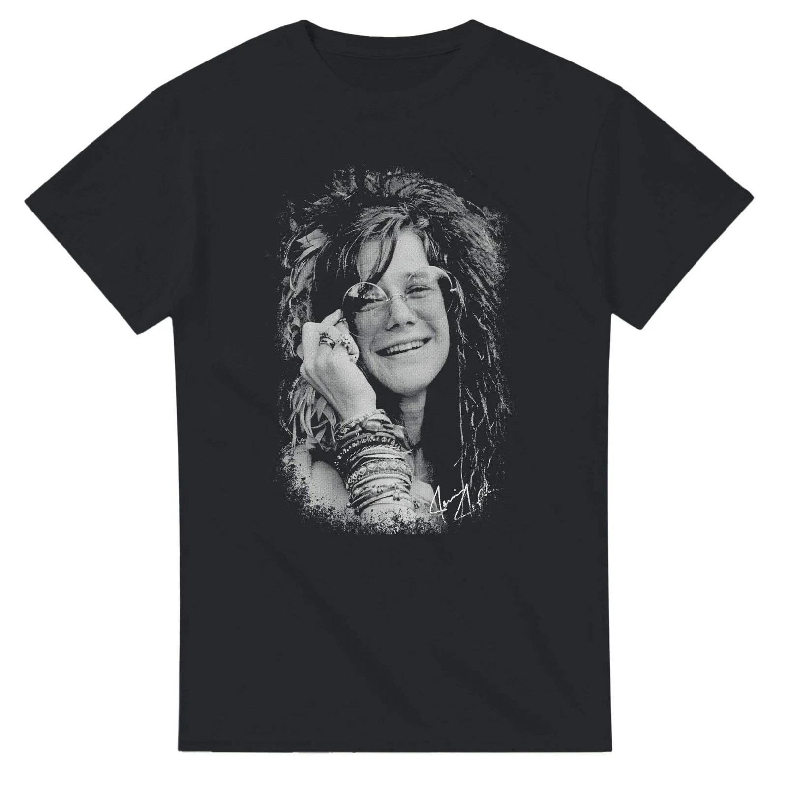 

Janis Joplin T-Shirt - Vintage Rock Legend Tee, Retro Music Lover Gift. M