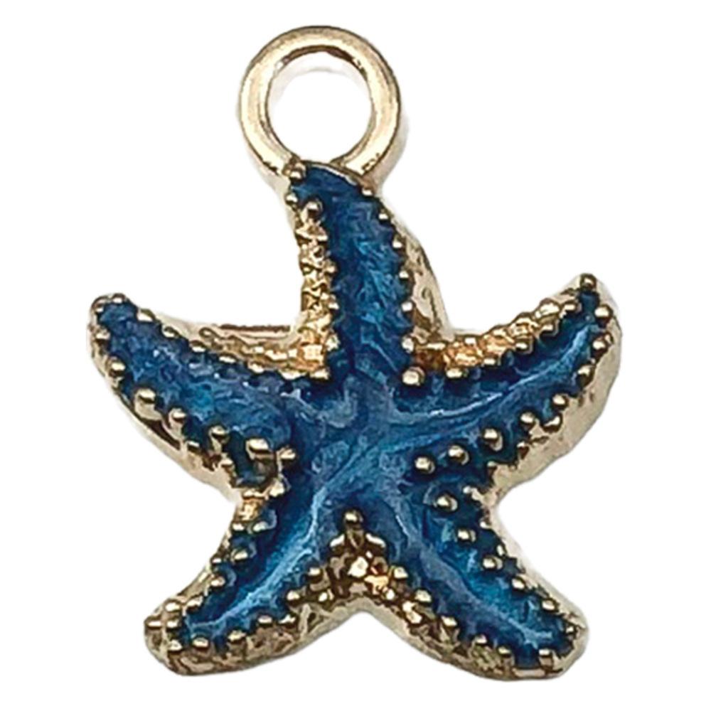 Dripping Oil Ocean Starfish Diy Alloy Jewelry Accessories Bracelets Necklace Earrings Keychain Pendant Pendant