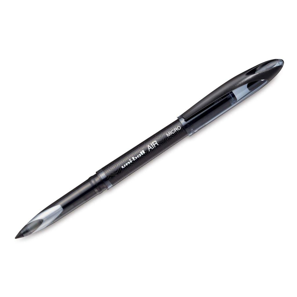 uni-ball Air 0.5mm Roller Ball Pen Black Ink Pack of 12 | Waterproof, Smudge Free, Long-Lasting Office & School Writing