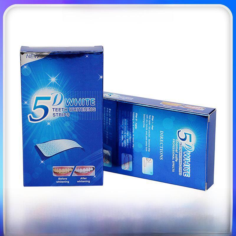 5D Whitening Gel Teeth Stickers - 7 Pairs (14 Stickers)
