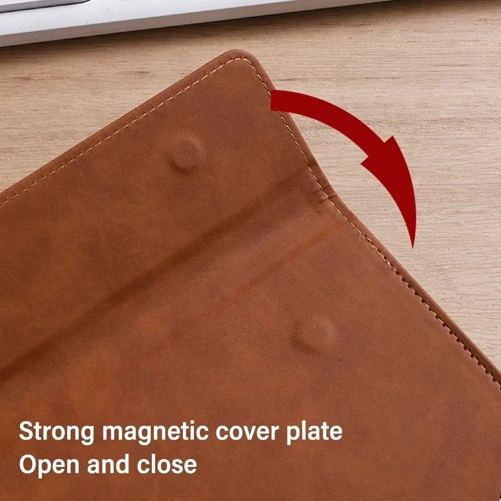 PU Leather File Folder Magnetic Paper Folder Folder Menu Clip Writing Board  Students