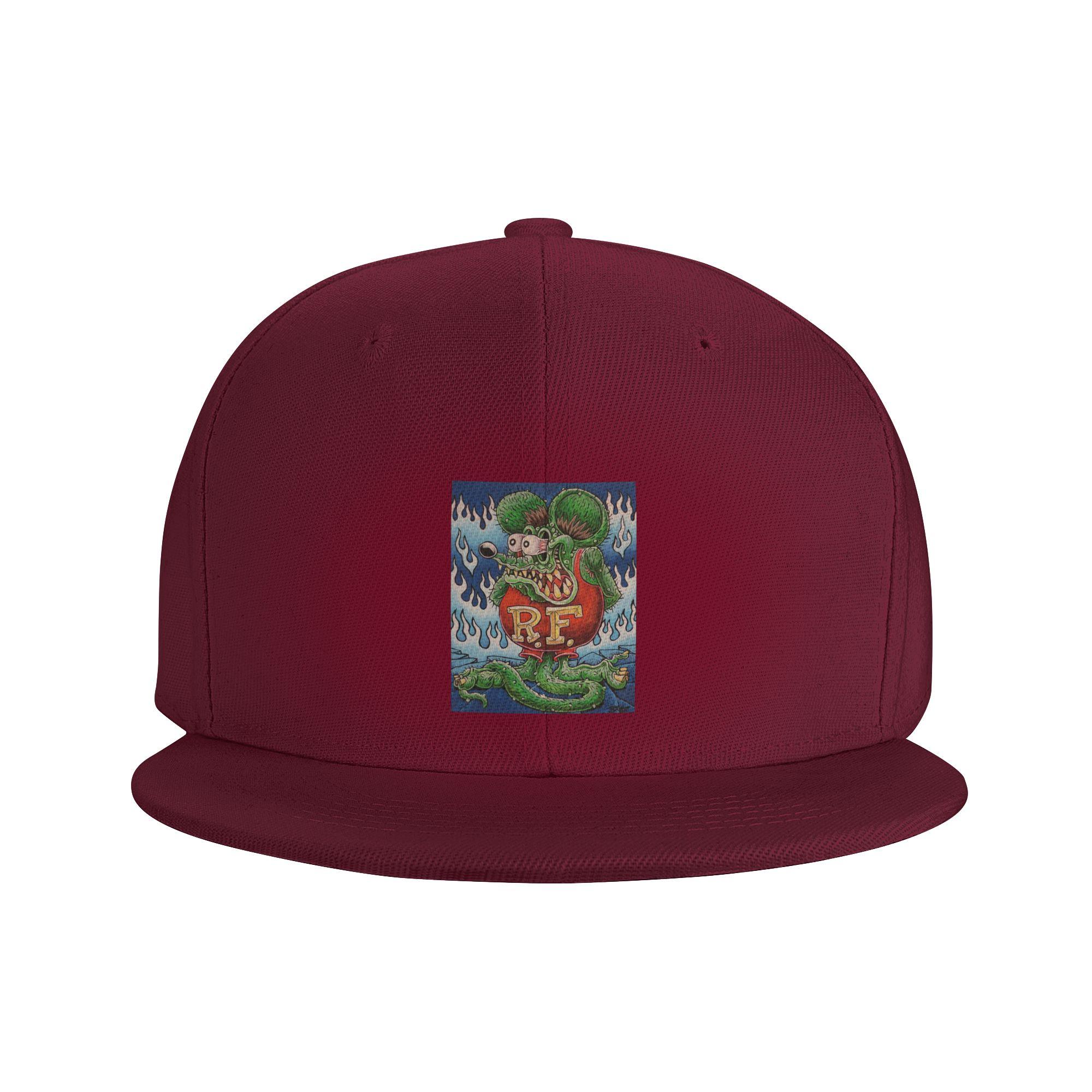 

Rat Fink Baseball Caps Snapback Fashion Baseball Hats Breathable Casual Casquette Outdoor for Unisexs And Womens One Size