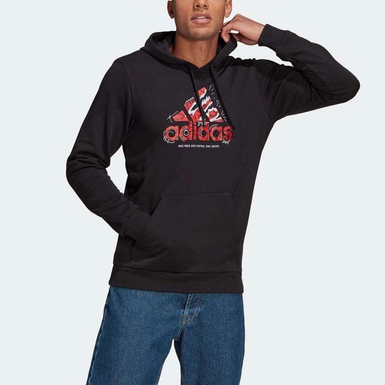 Adidas Predator Hooded Soccer Casual Sweatshirt Men Tops Black GN6905