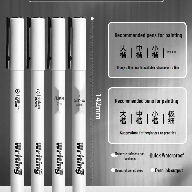 Elegant Calligraphy Brush Pen - Student & Adult Beginner, Fountain Pen Style with Soft Tip for Regular Script