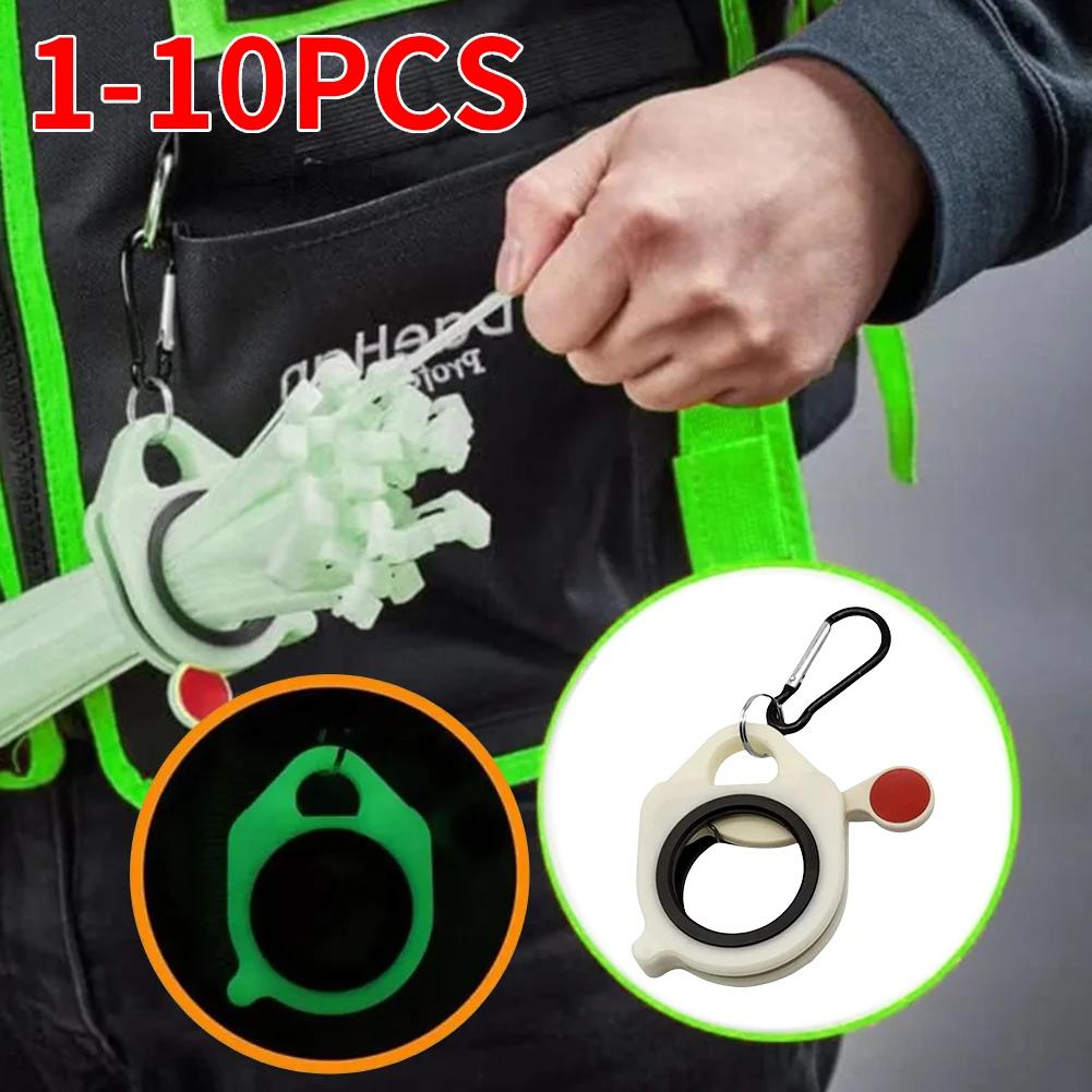 1-10PCS Cable Tie Organizer Reusable Fluorescent Zip Ties Arrangement Multi-Functional Plastic Cable Clamp Wire Ties Keeper