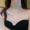 Elegant Multi-Layer Diamond-Inlaid Clavicle Necklace: Luxurious, Versatile, and Fashionable.
