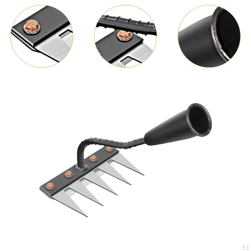 Agricultural Hand Tool for Gardening Soil Rake Vegetable Preparation