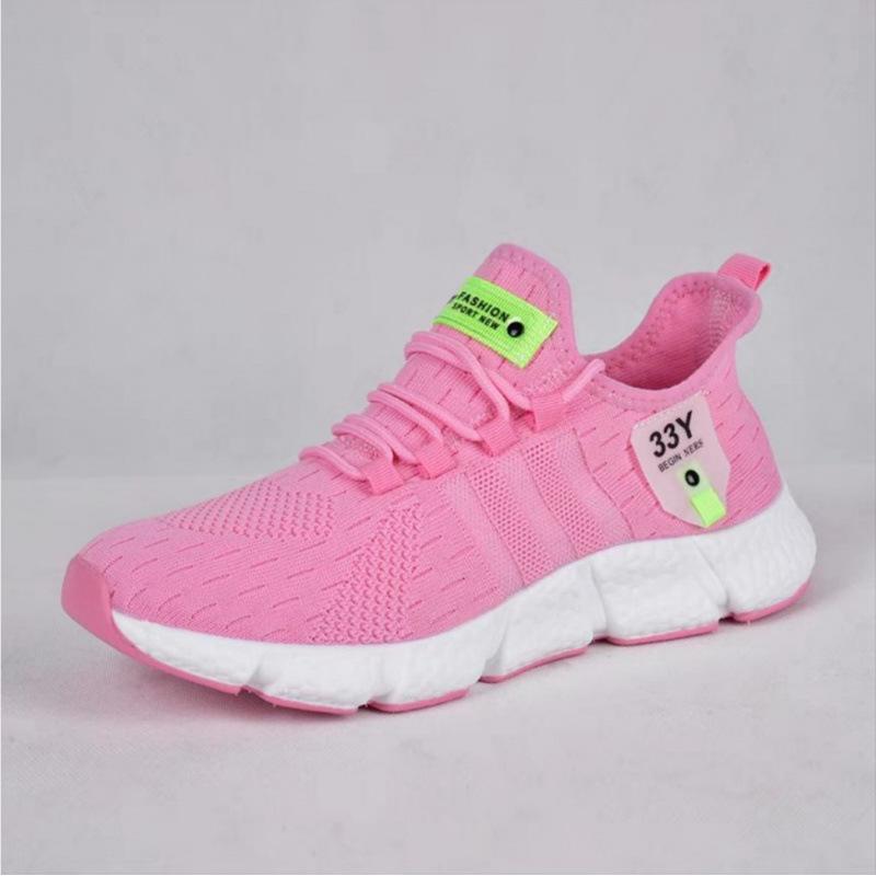 Foreign Trade Popular Men's Shoes 2025 Fly-woven Mesh Ultra-light Couple Running Shoes Men's Casual Breathable Sports Shoes
