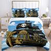 Pirate Ship Bedding 3 Piece Set HD Print Duvet Cover Pillowcases for Teens Adult Bedroom Decoration Christmas Gift C3102