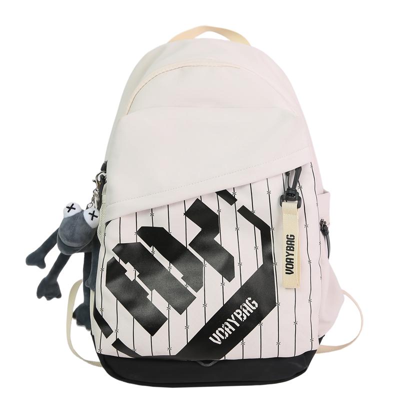 Men Letter Backpack Women Lightweight Large Capacity Backpack