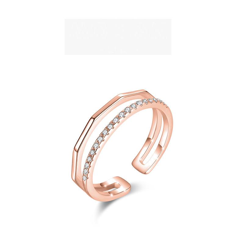 

Tancise Classic стерлингового серебра 925 пробы кольцо с цирконом женские ювелирные изделия свадебное обещание вечерние подарок розового золота