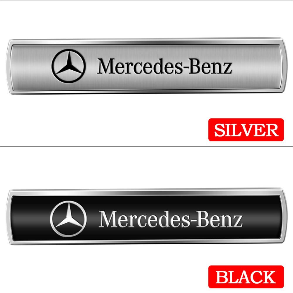 GLC GLB 2pcs 3D AMG Metal Car Emblem Seat Logo Clips Console Decoration Badge Stickers Emblem Accessories For Benz W212 W177 W2