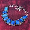 Dico Glass Handmade Gemstone Necklace, 925 Solid Sterling Silver Necklace Antique Jewelry, For Thanksgiving