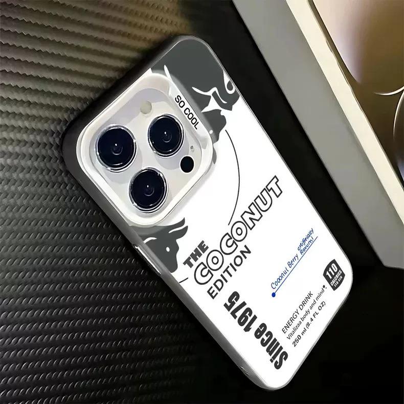 Trendy Silver IMD Stone Island iPhone Case for iPhone 11, 12 Pro Max, 13, 14, 15, 17