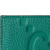 Gucci Double G Logo Grain Leather Card Holder Unisex Accessories Green 812681-AABY0-3120