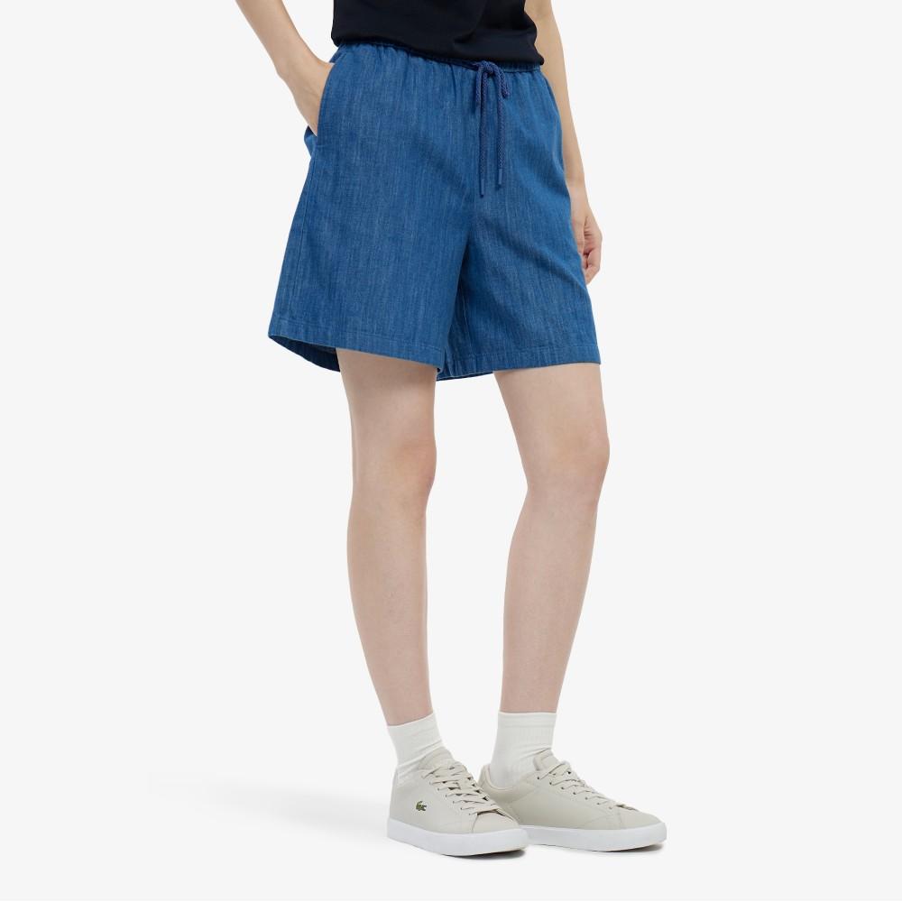 [Lacoste] Women's Elastic Bermuda Shorts FF865E-56G36L