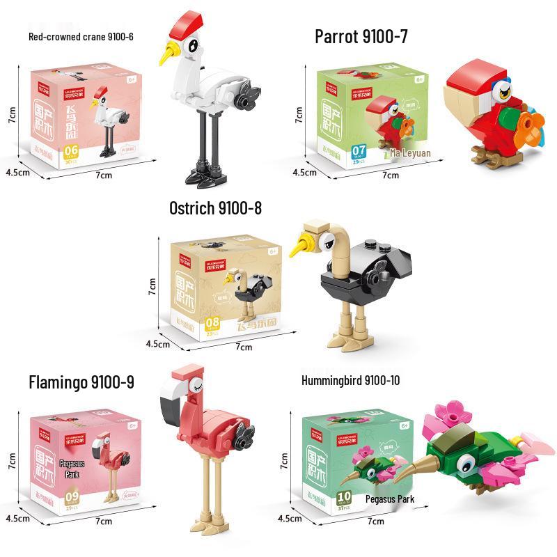 Lele Brothers Educational Flying Bird Building Blocks Set for Kids