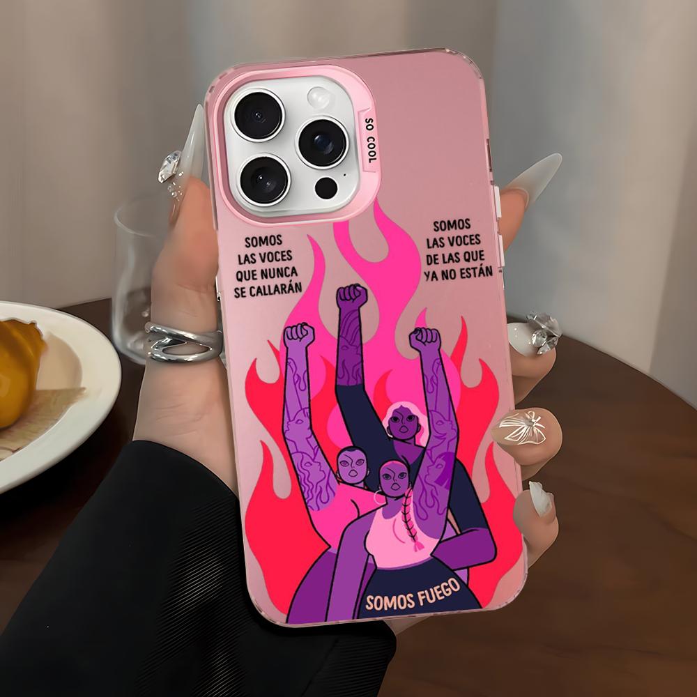 Feminist Feminism Aesthetics Girl Power Phone Case For iPhone16 15 14 13 12 11 Pro Max X XR 8 7 Plus Matte Shockproof Back Cover