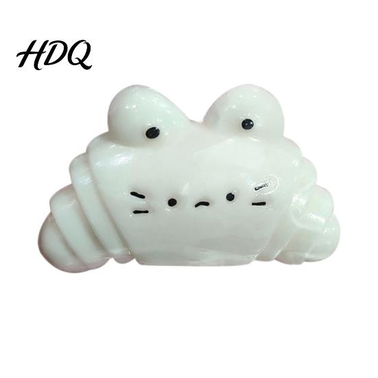 Slow Rising Croissant Toy Cartoon Squeeze Stress Relief Bread Sensory Anxiety Portable Kids Adults Simulated Food Pinch Fidget