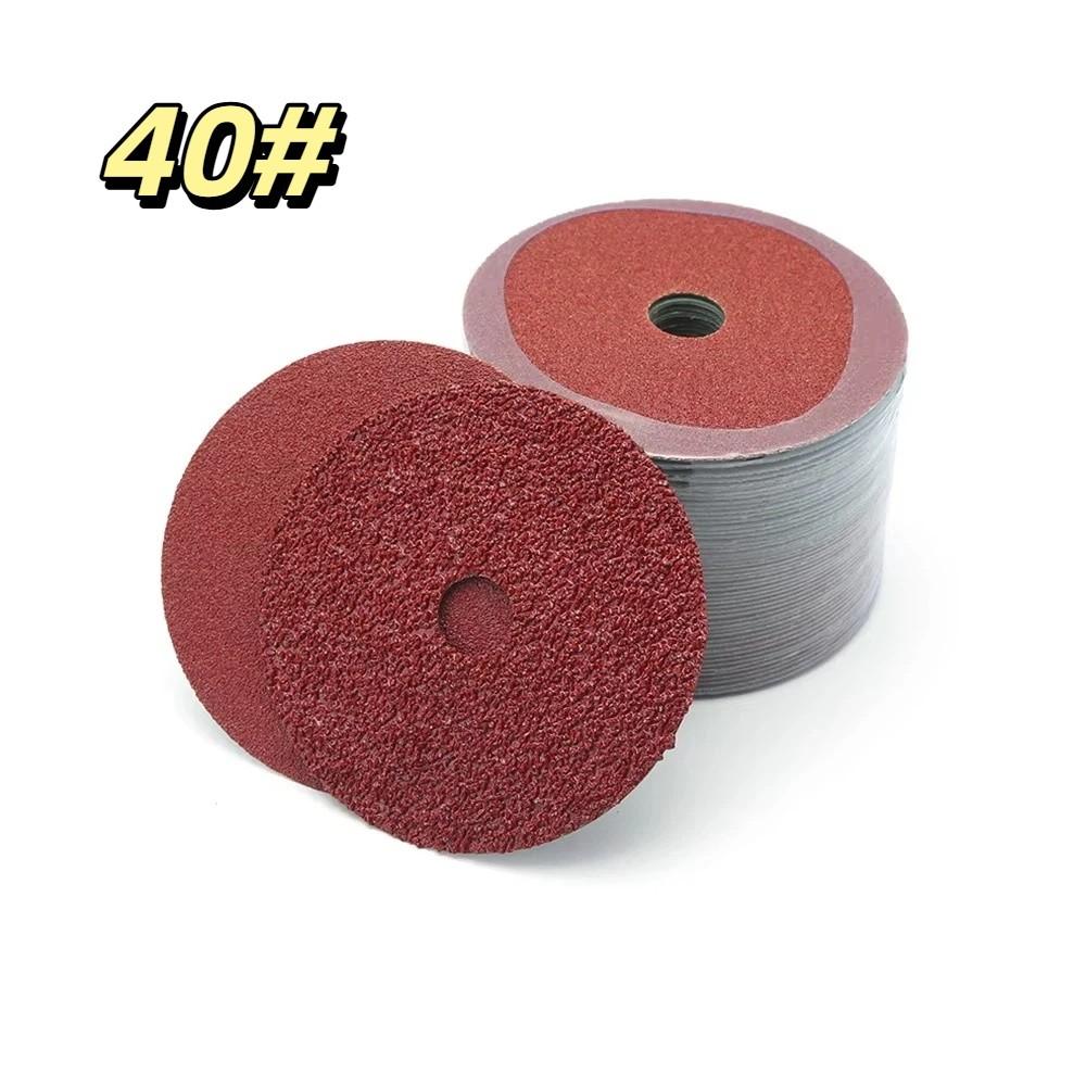 50 Pcs Hard Fiber Sandpaper Abrasive 4Inch Hand Sanding Tool Diameter 100mm Sanding Disc Wood