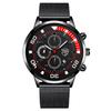 Stainless Steel Milan Mesh Strap Watch Men'S Fashion Luminous Calendar Quartz Watch