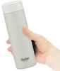 Skater (Skater) Water Bottle, Dusty Gray, 350ml, Ultra-lightweight Stainless Steel Water Bottle, STYL4-A