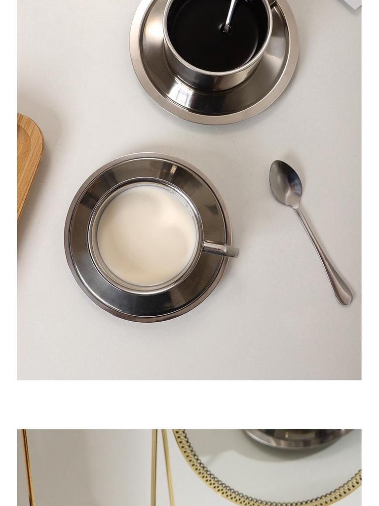 Milan Luxe Stainless Steel Double-Walled Insulated Coffee Mug Set