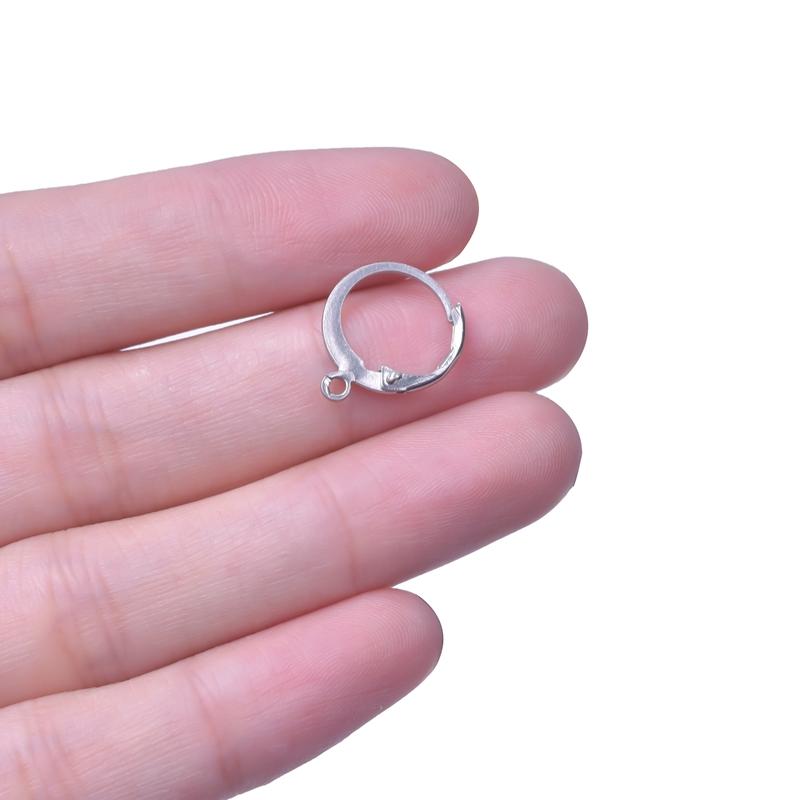 50 Pcs/Lot Wholesale Earrings Jewelry Materials Stainless Steel Hook Hoops Hooks For Women Men Accessories DIY Earring Component