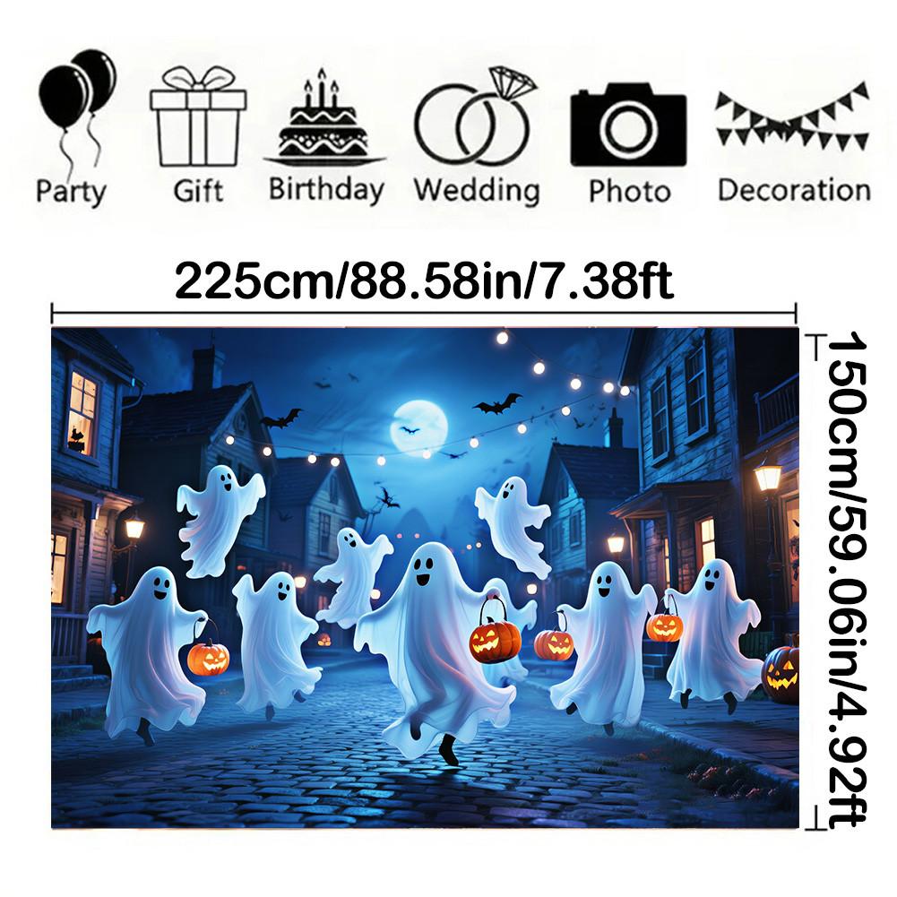 Halloweenské pozadí banner-Duch Jack-O'-Lantern prvky pro vnitřní/venkovní večírky, Promoce, Halloweenská výzdoba, Akce