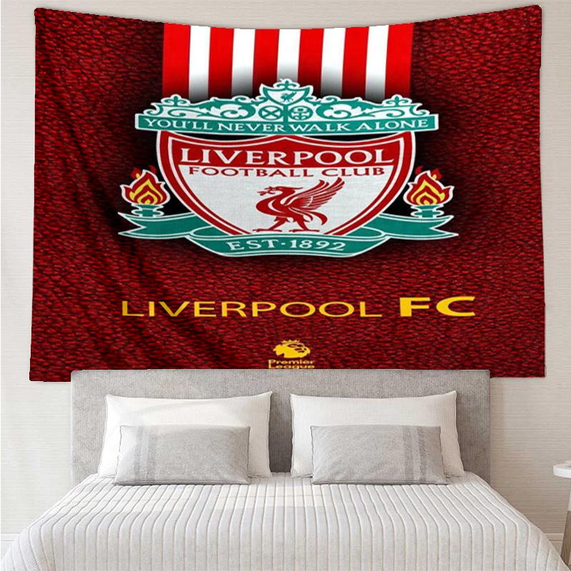 Liverpool Fc Crest Tapestry Hanging for Bedroom,Livingroom, Playroom,Decor Art Room Wall Tapestry Holiday and Birthday Gifts
