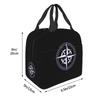 Navigation Compass Pattern Lunch Bags Insulated Bento Box Lunch Tote Leakproof Picnic Bags Thermal Bag for Woman Girl School