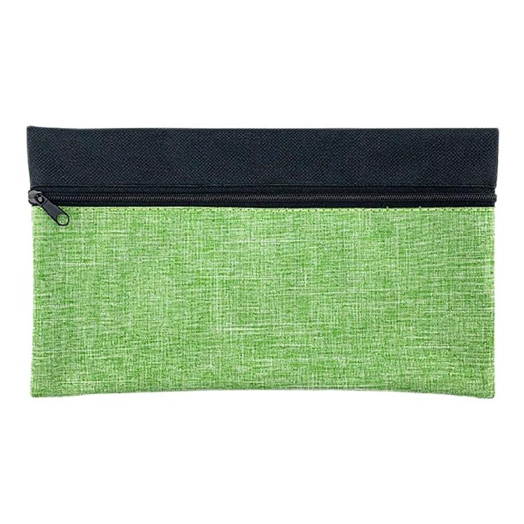 

Large Capacity Pencil Case 24x12cm Polyester Pen Pouches Portable Pencil Case Travel Cosmetic Storage Bag for Student 240mm Wx140mm H зелений