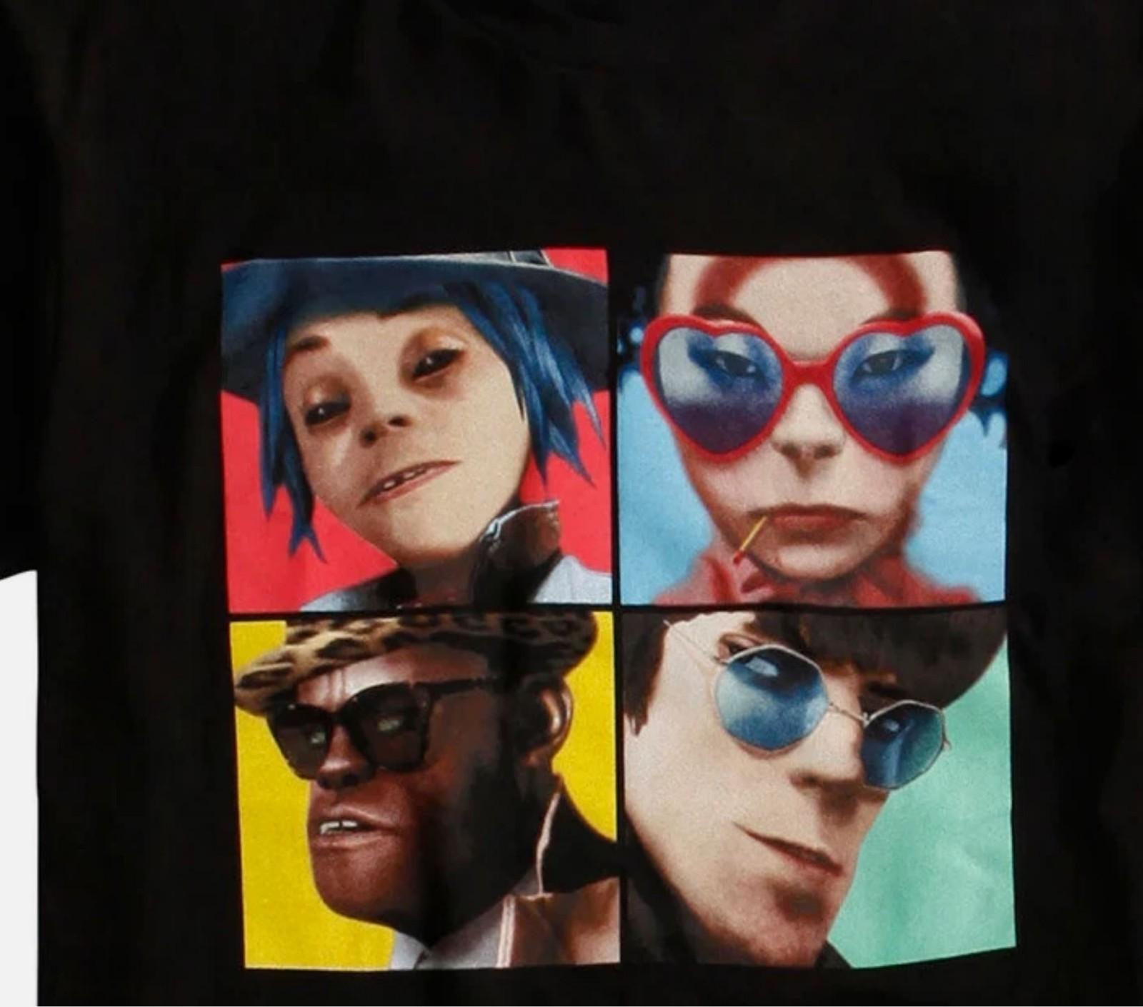 GORILLAZ HUMANZ T-shirt Black Men S-234XL S