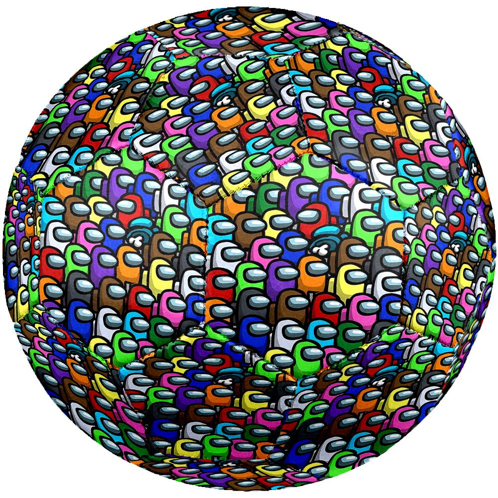 1pc Among Us Game Football Soccer Ball Size 5 Indoor Soccer Ball Fashion Colorful Backyard Game -Great For Sports Fans Gift