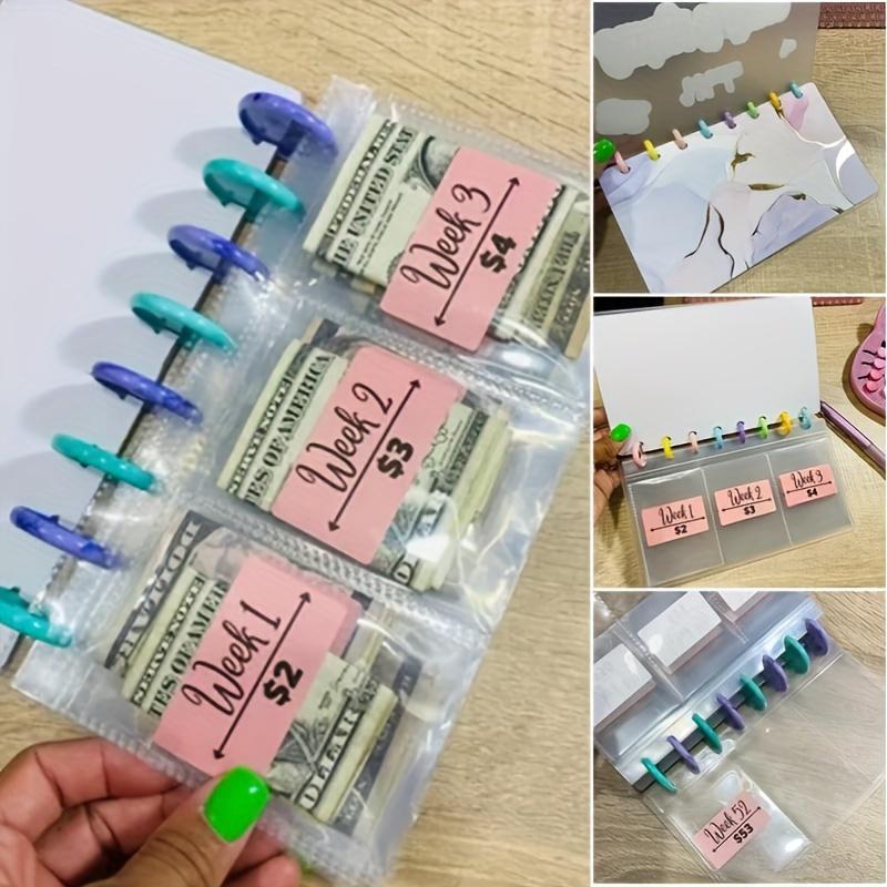 1 szt. Segregator oszczędnościowy, Wyzwanie oszczędzania 52 tygodnie, Wielokrotnego użytku książeczka budżetowa do planowania oszczędzania pieniędzy, Boże Narodzenie, Halloween, Święto Dziękczynienia