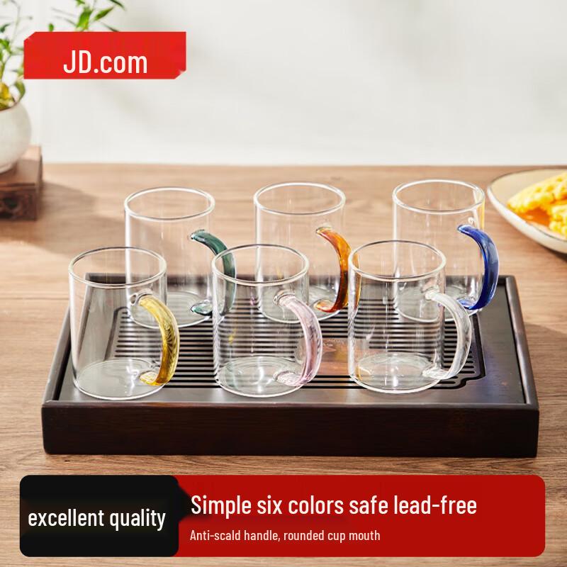 JD Home High Borosilicate Glass Mugs Set