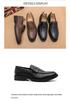 Men's British Style Slip-on Loafers: Comfortable, Breathable Business Casual Leather Shoes