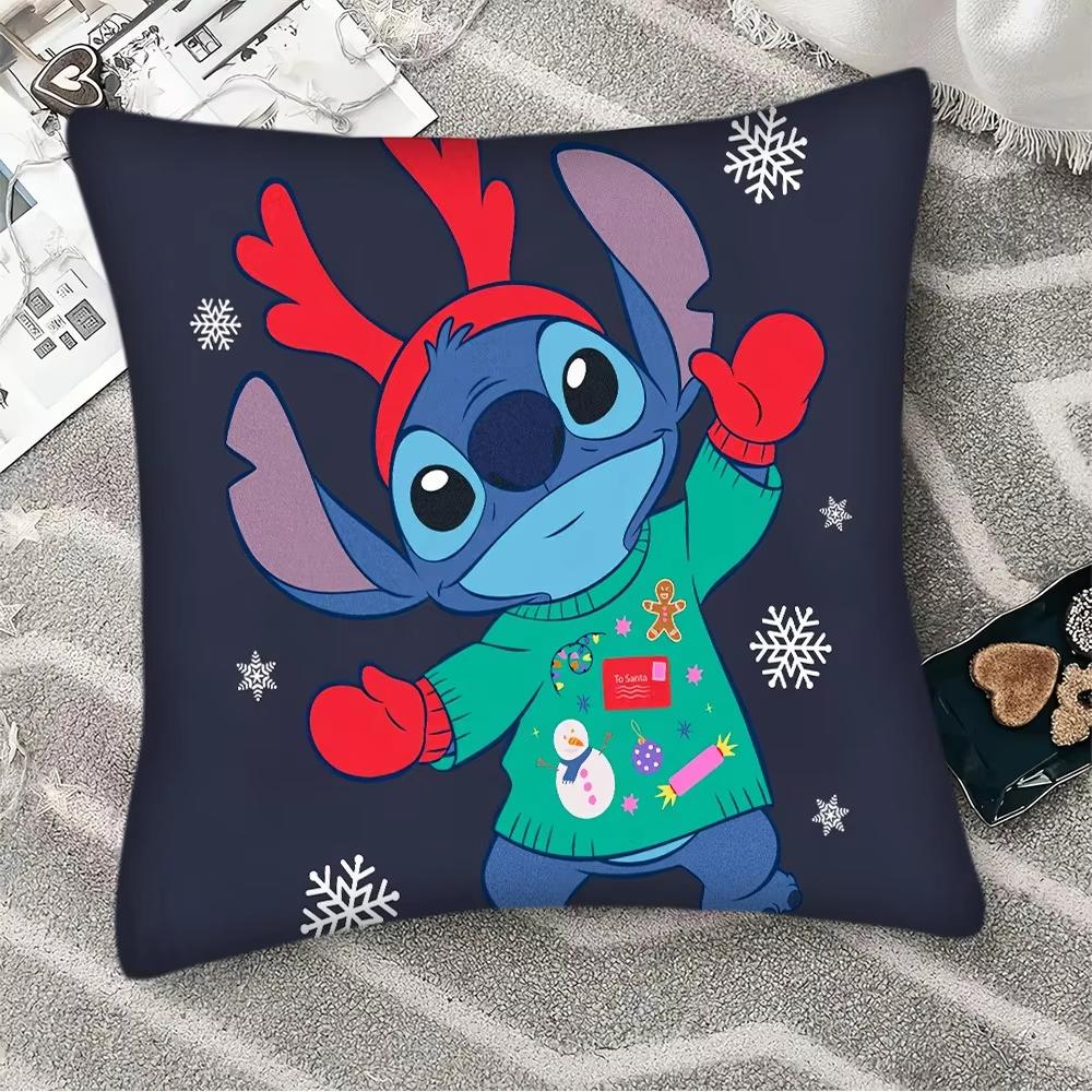 

1pc Christmas Disney Woven Fantasy Journey Pillowcase Decoration Home Double sided Printed Square Living Room Pillowcase 18x18Inch