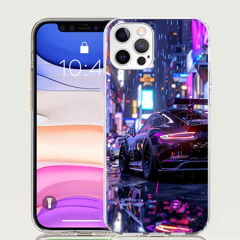 Cool Male Men Sports Cars Phone Case for Apple iPhone 17 Air 16 15 Plus 14 + 13 Mini 12 11 Pro Max 7 8 SE 16Max Soft Shell Cover