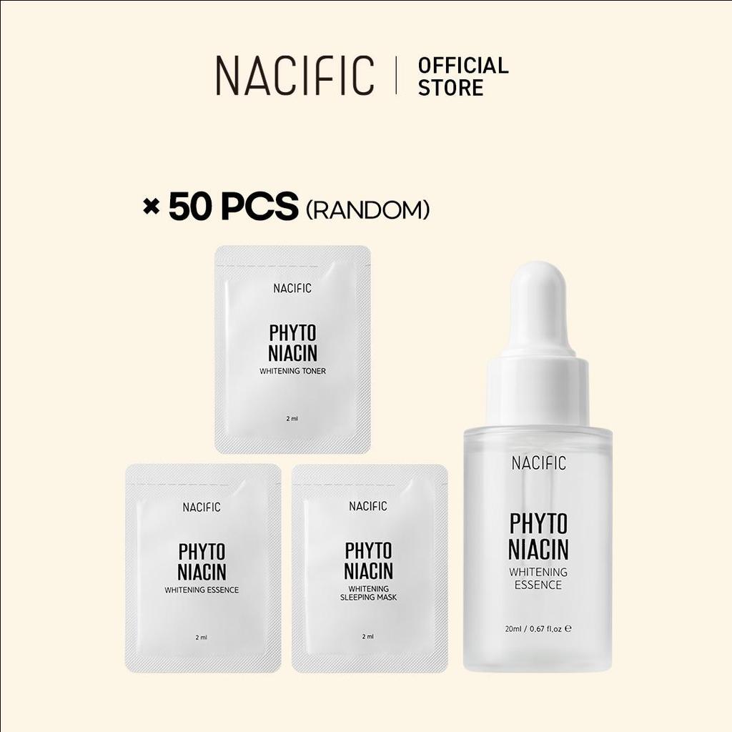 NACIFIC Skincare Sample Bulk Pack (10/20/50 Pcs) + Whitening Eessence 50ML