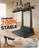 SAIJI Standing Laptop Stand for Stable Laptop Riser with Foldable Mouse 4 Height Adjustable Positions up to Improves MacBook Fits Inch Walnut Desks,