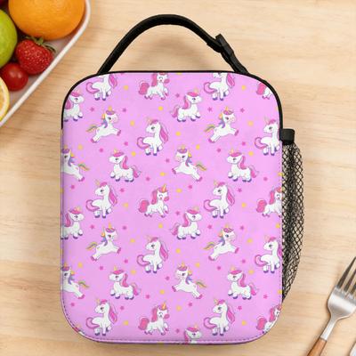 Lunch Bag Cute Simple Unicorn Travel Lunch Box For Child  Funny Portable Print Tote Food Bags
