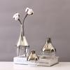 Modern Simple Silver Glass Vase Dried Flower Flower Arranging Device Nordic Home Living Room Table Decoration Ornaments