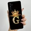 For Realme 6 6Pro Fashion Initial Letter Couple Phone Case for Realme6 6 Pro 6s Narzo Soft Silicone TPU Lens Protective Casing