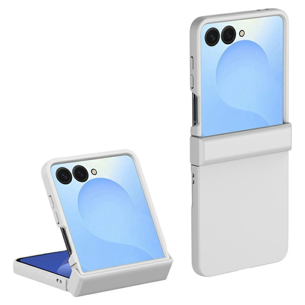 For Samsung Galaxy Z Flip7 5G Case Hinge Protection Skin-Touch PC Phone Cover - Black