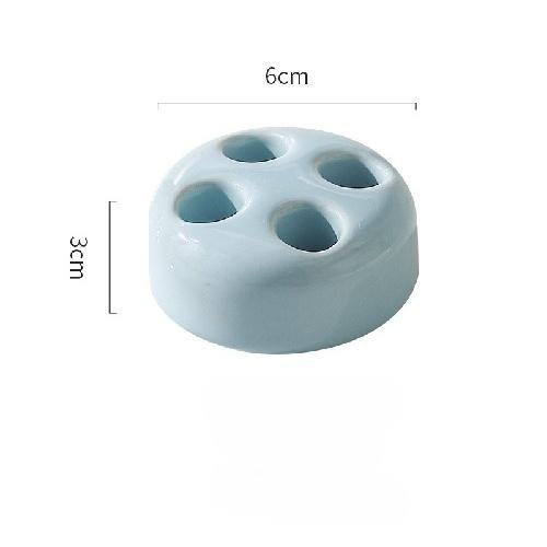 Kreatywny łazienkowy ceramiczny uchwyt na szczoteczki do zębów przenośny Mini Macaron Colors stojak na szczotki półka podstawa rama regał magazynowy narzędzie łazienkowe